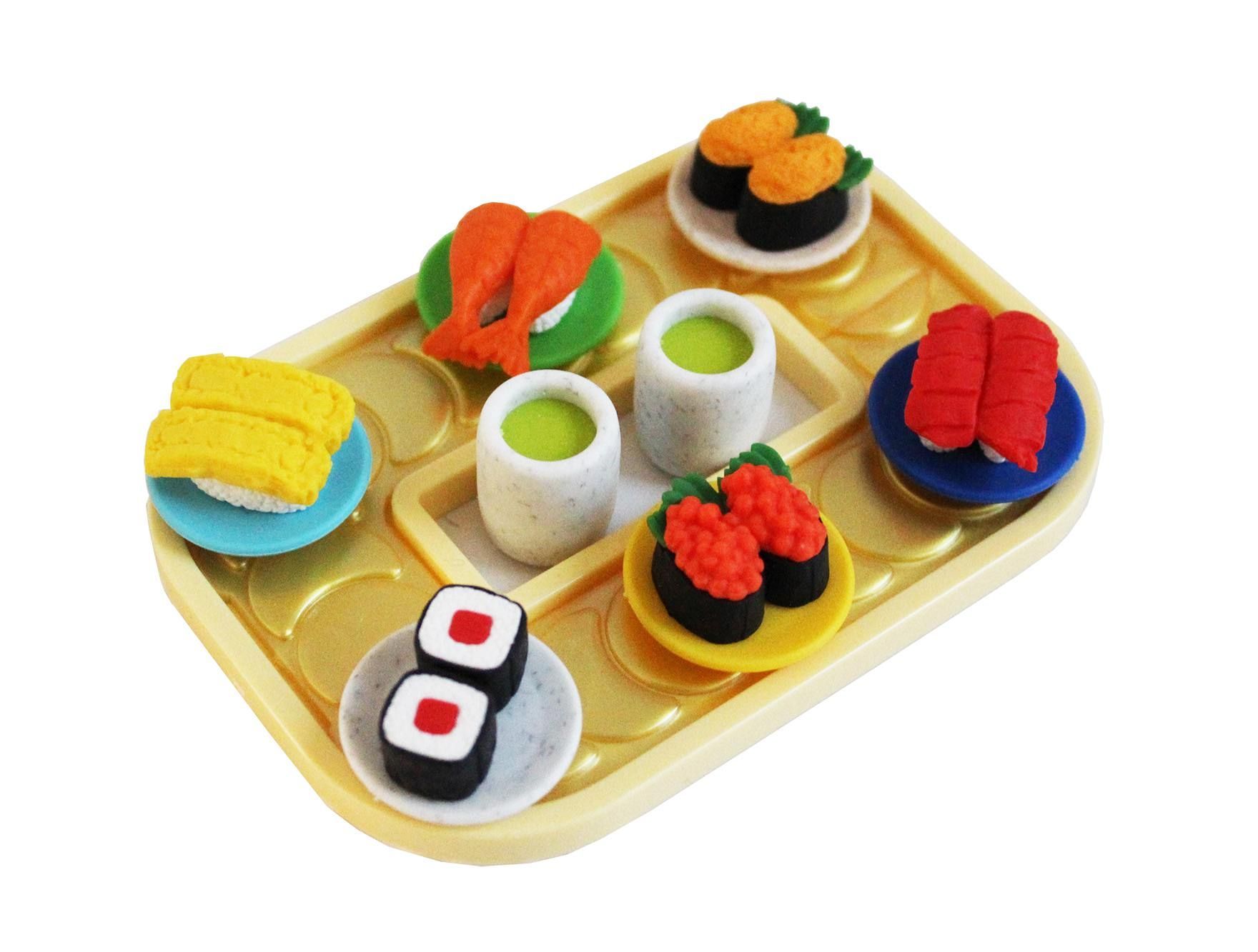 Sushi Eraser Set