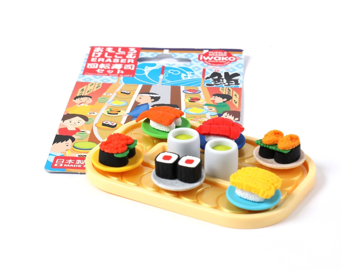 Grindstore Sottobicchieri Kawaii Sushi: Set Da 4 Pezzi Da 9,5 Cm, Idea Regalo Originale E Divertente Per La Casa