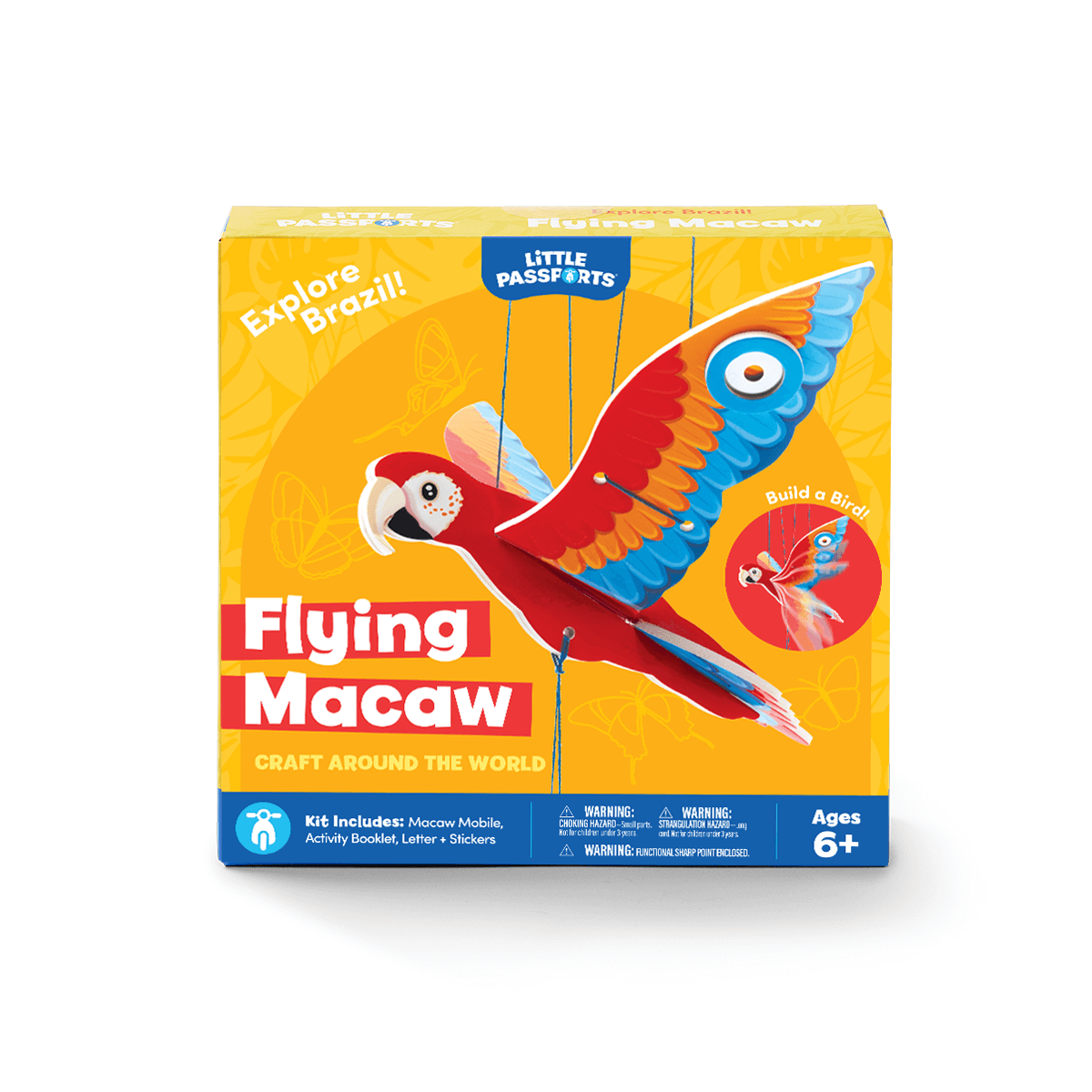 Flying Brazilian Macaw Toy | Little Passports