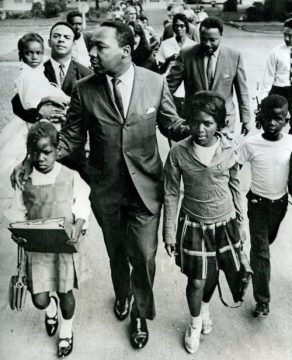 MLK with kids