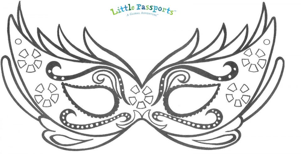 Carnaval mask printable