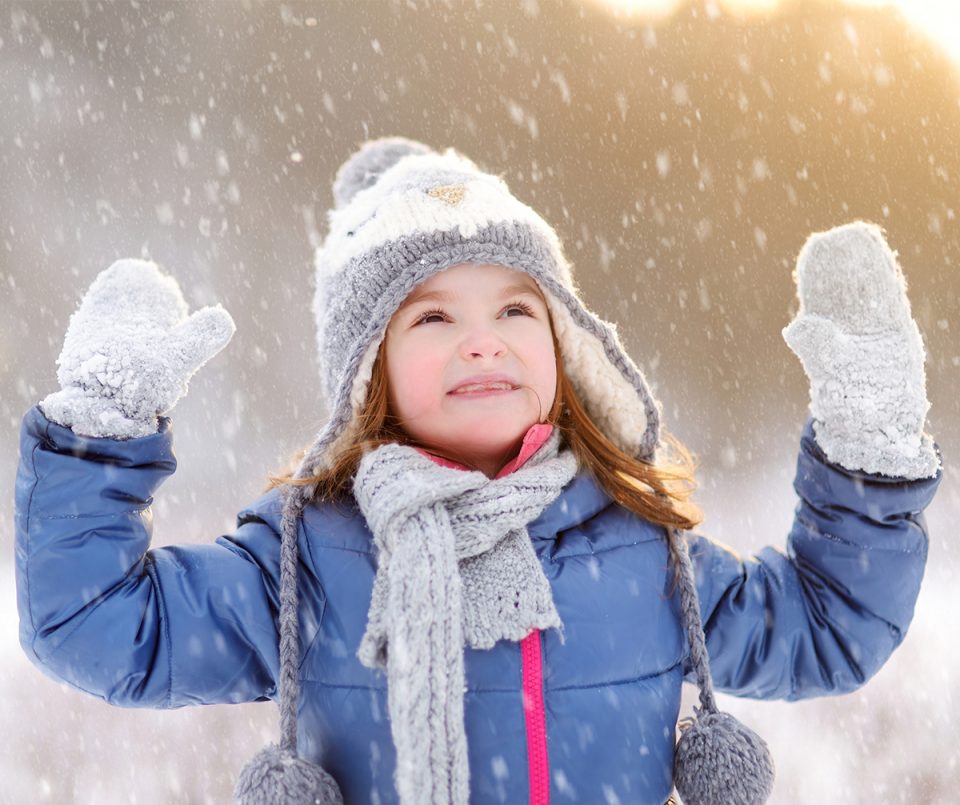 Girl in the snow