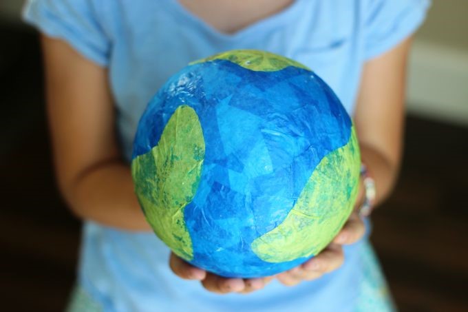 DIY Tissue Paper Globe, How to Make a Globe with Paper