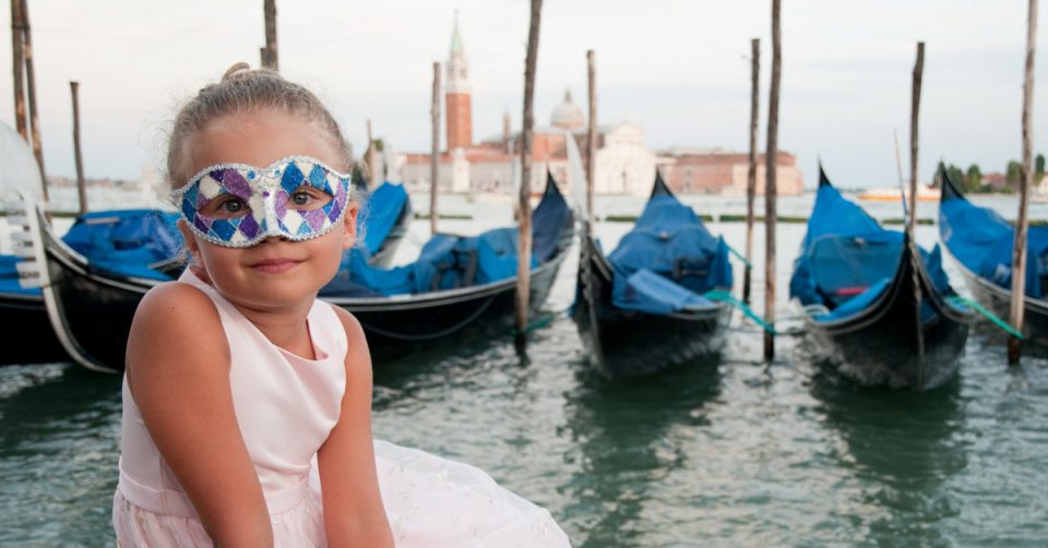 Young Child Celebrating Roman Laughing Day