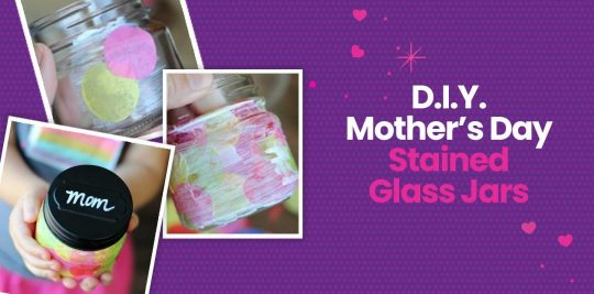 Make mom a special stained glass jar on Mother's Day with this craft from Little Passports