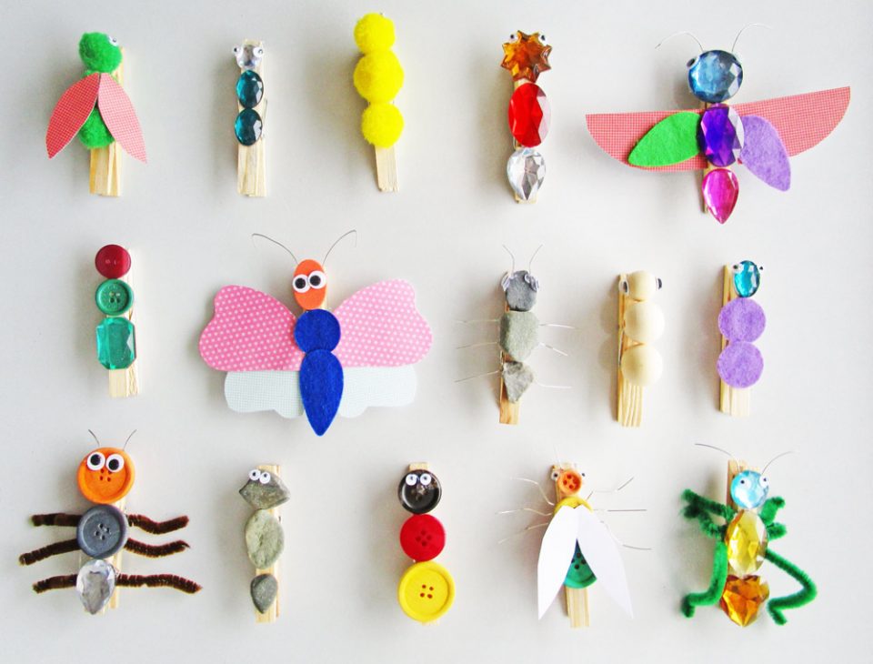 Insect Clothespin Craft for Kids!