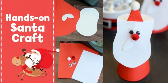 Make an adorable Santa cone craft with Little Passports
