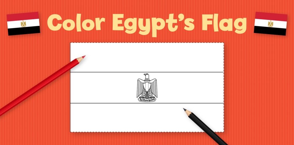 Egypt Flag Garland Craft