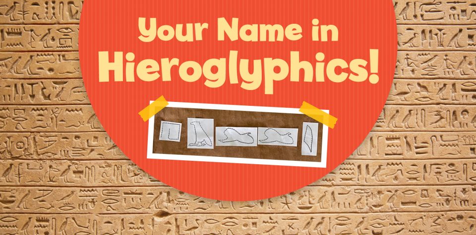 Create a Papyrus Scroll with Hieroglyphics