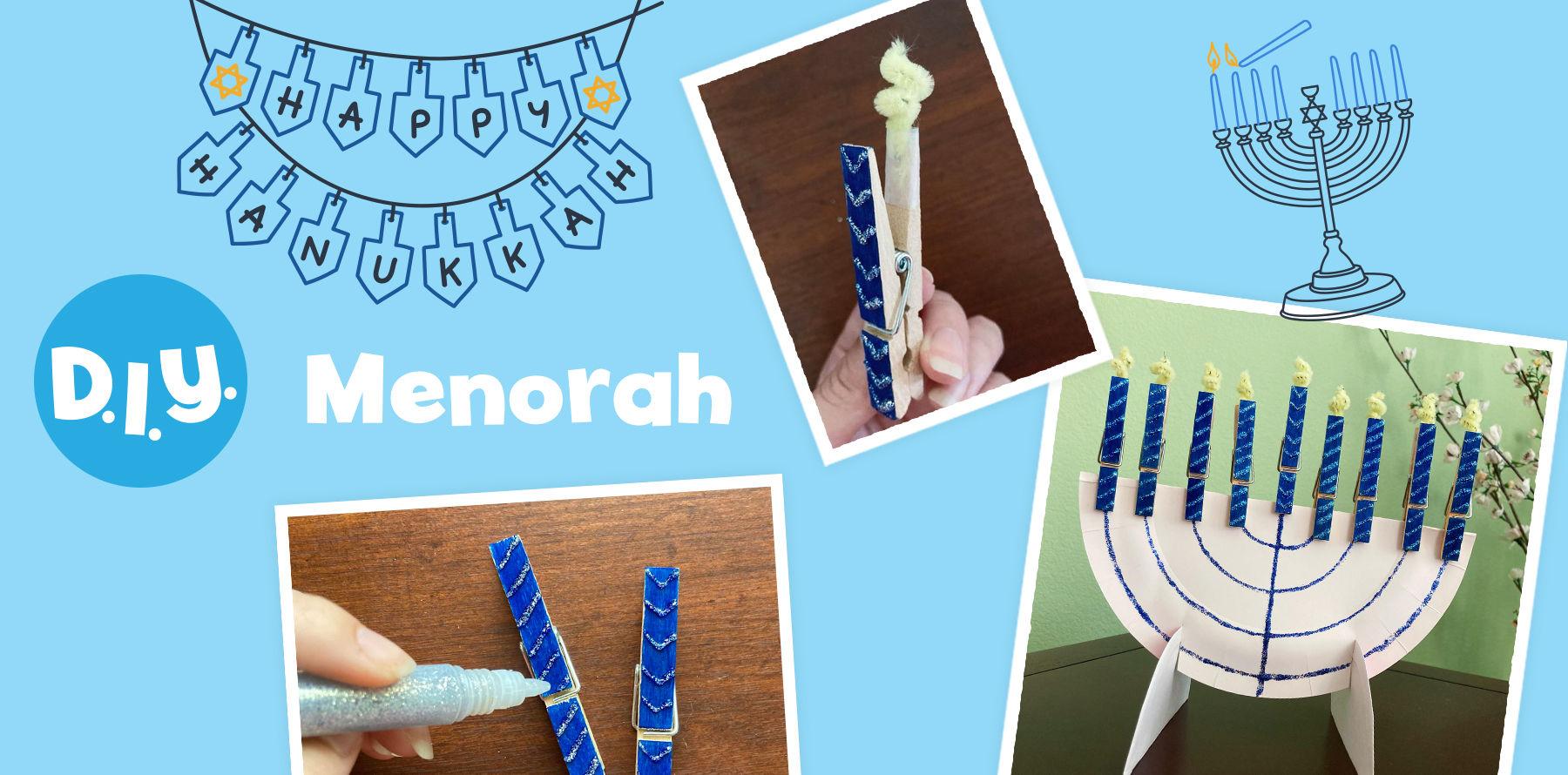 DIY Hanukkah Menorah Craft Little Passports