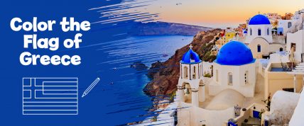 Create your own Greece flag with Little Passports