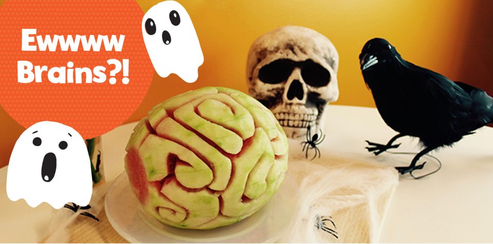 Make a Spooky Watermelon Brain