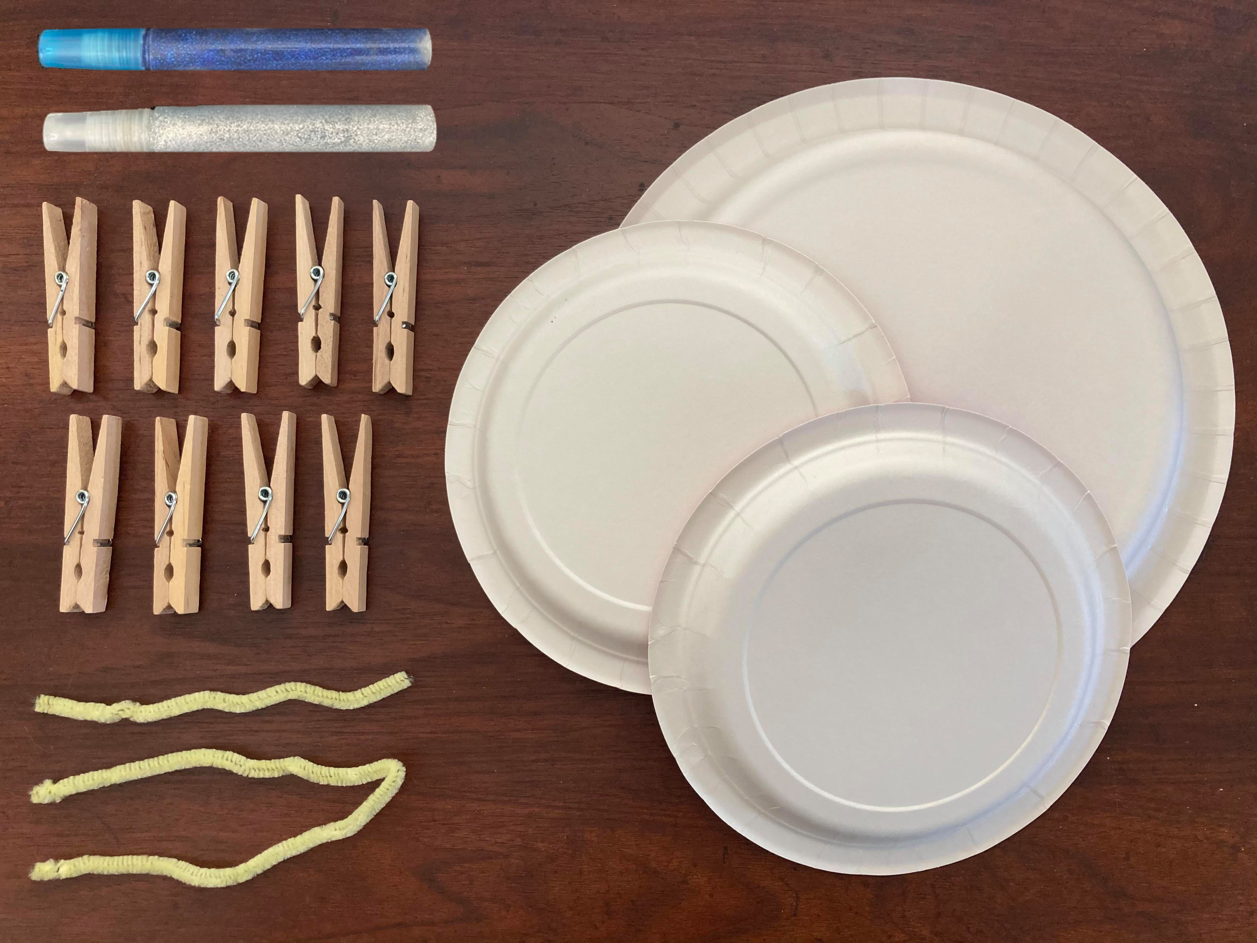 Supplies for the DIY menorah craft from Little Passports