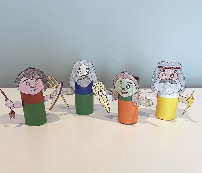 Greek gods and goddesses craft from Little Passports step 4