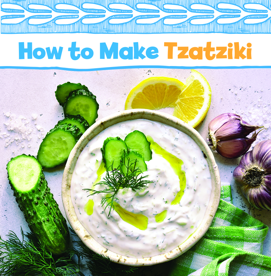 Make greek tzatziki with this recipe from Little Passports