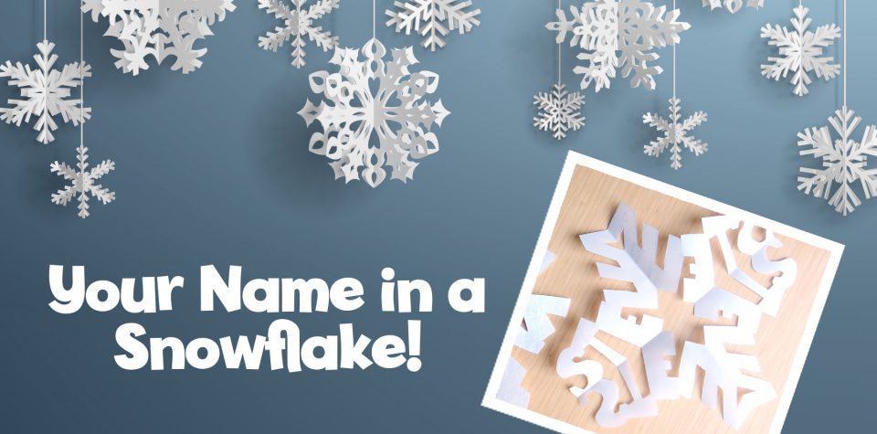 Personalized Name Snowflake Craft