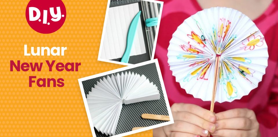 Lunar New Year DIY fan craft