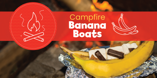 Make campfire banana boats with this recipe from Little Passports