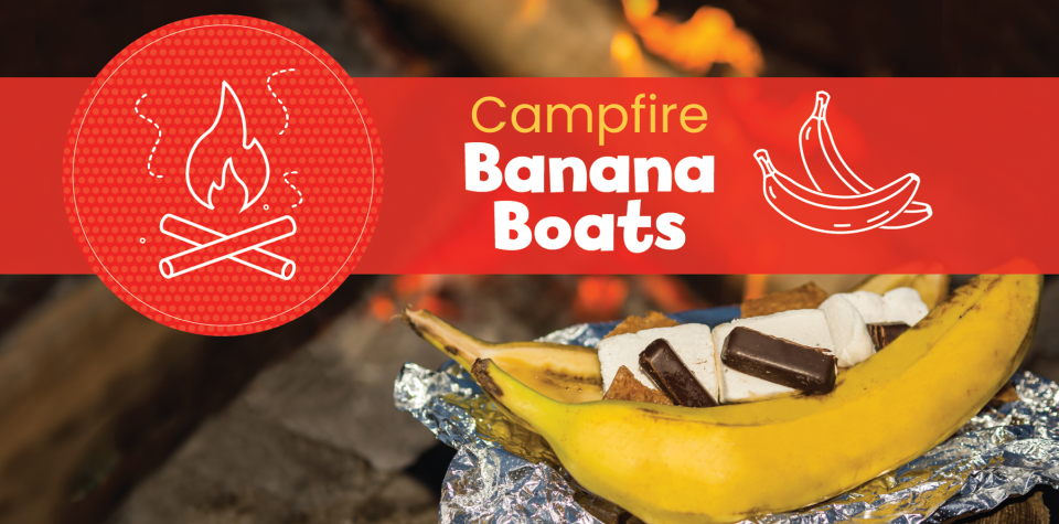 Make campfire banana boats with this recipe from Little Passports