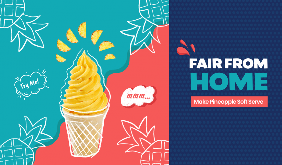 Make yummy pineapple soft serve with this recipe from Little Passports
