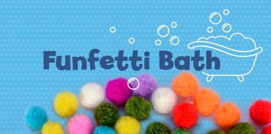 Have an afternoon of sensory play with this rainbow pom pom bath activity from Little Passports