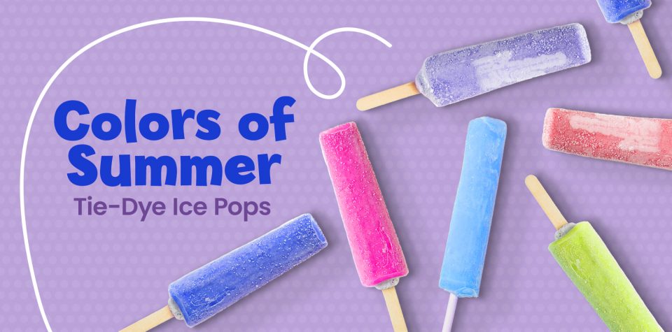 Colors of Summer: Tie-Dye Ice Pops