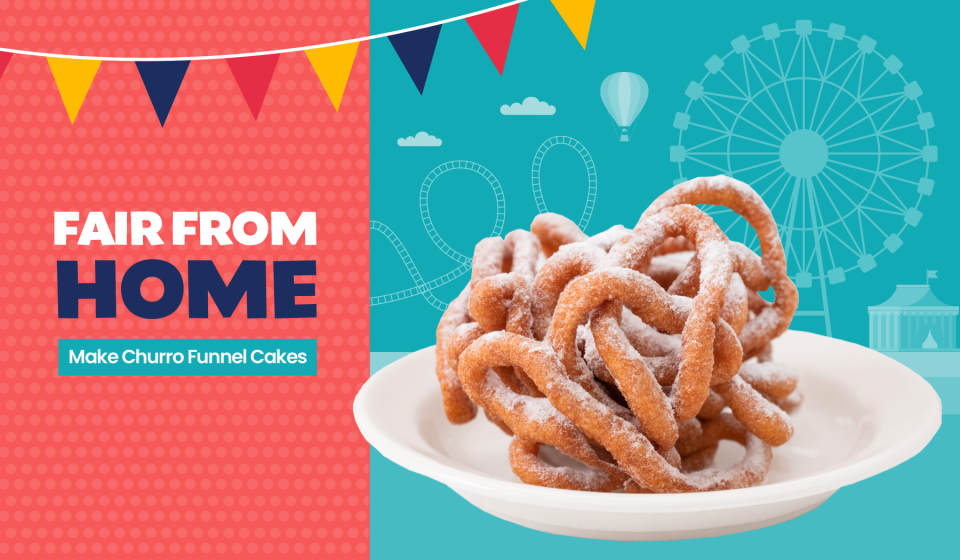 Make this delicious churro funnel cake with this recipe from Little Passports