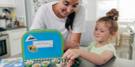 How to make peanut butter brigaderios with Little Passports