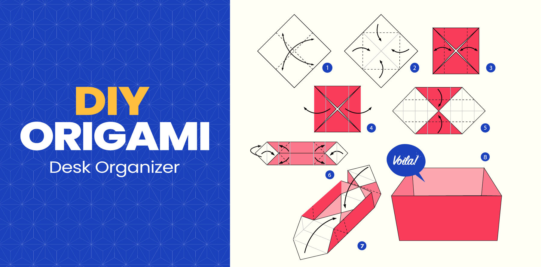DIY Origami Desk Organizer - Little Passports