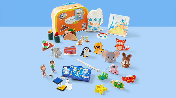 Activities from Little Passports’ Early Explorers subscription box
