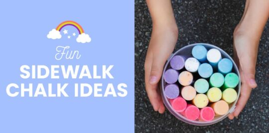 Child-holding-sidewalk-colorful-chalk
