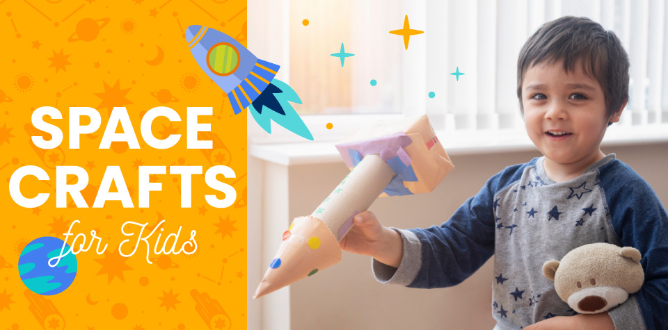 Seven Outer Space Crafts for Kids to Explore!