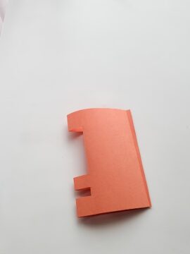 Cut and folded construction paper