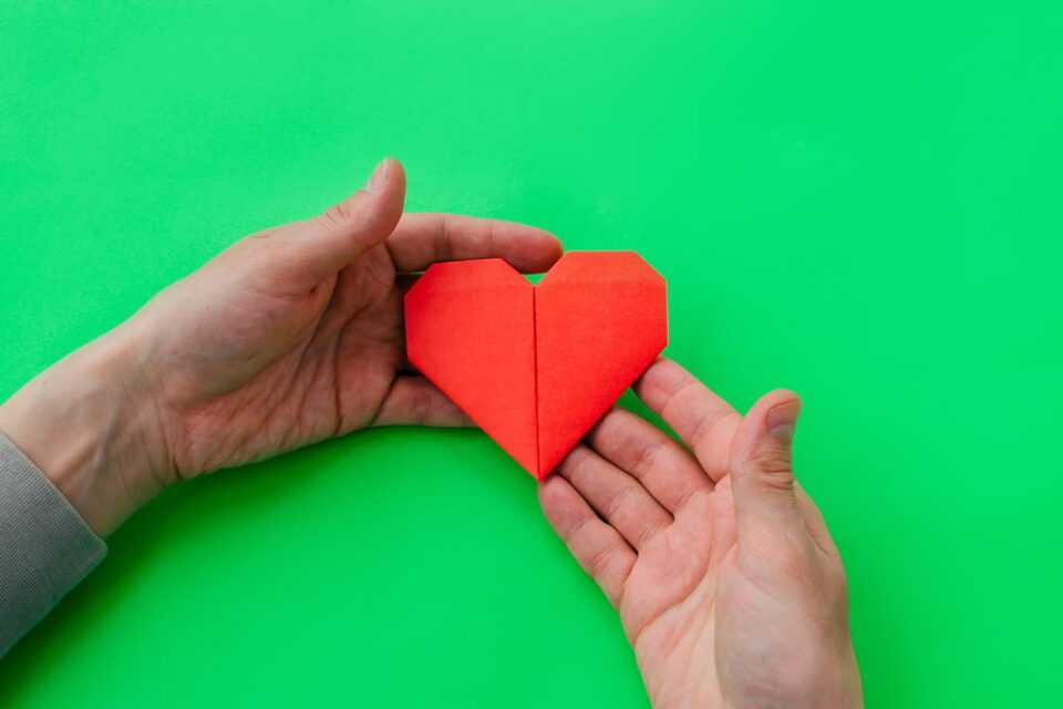 How to Make a Paper Heart  Easy Folded Origami Heart