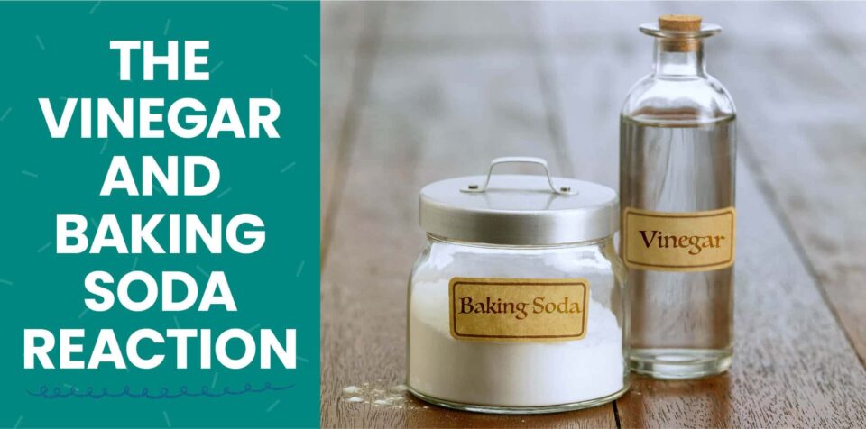 Jar-of-baking-soda-and-bottle-of-vinegar-on-a-table