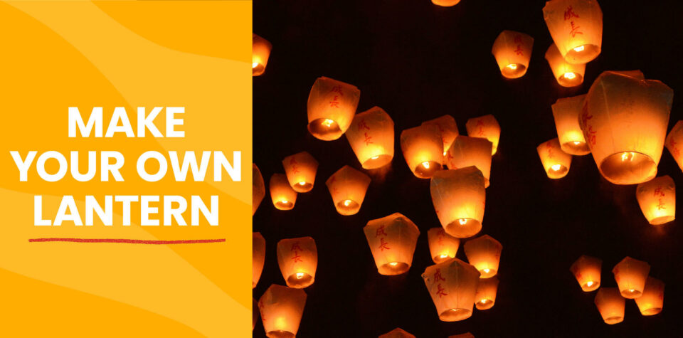 Paper lanterns filling the sky at the Pingxi Lantern Festival in 2017