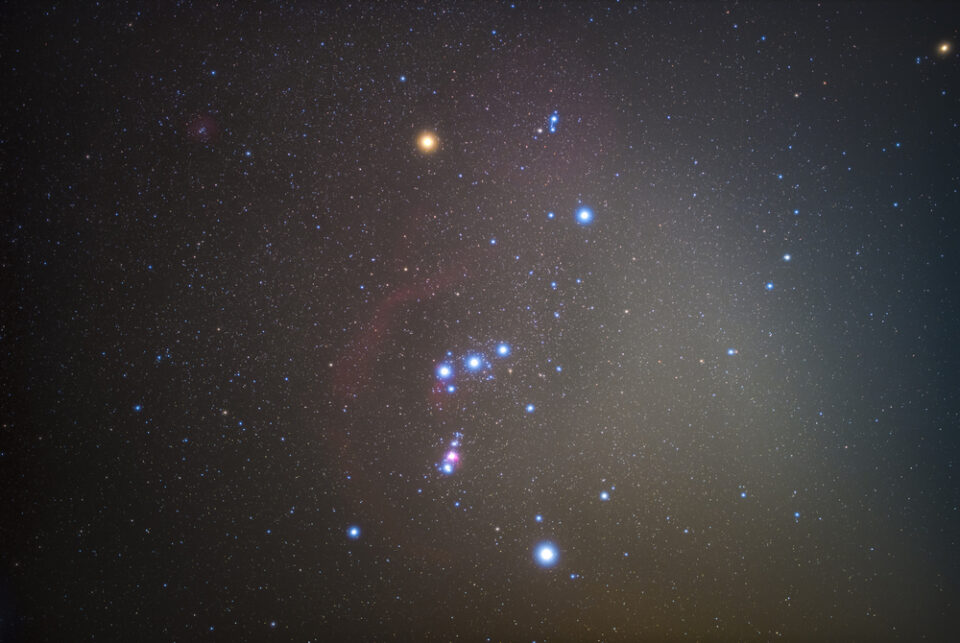 The Orion constellation.