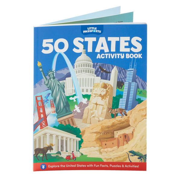 50 states activity book cover