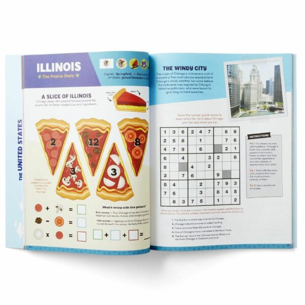 50 states activity book inside