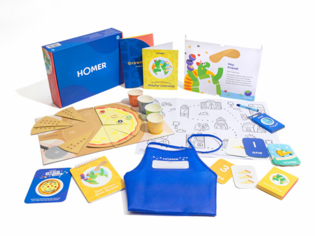 Homer Early Learning Kits - laid out