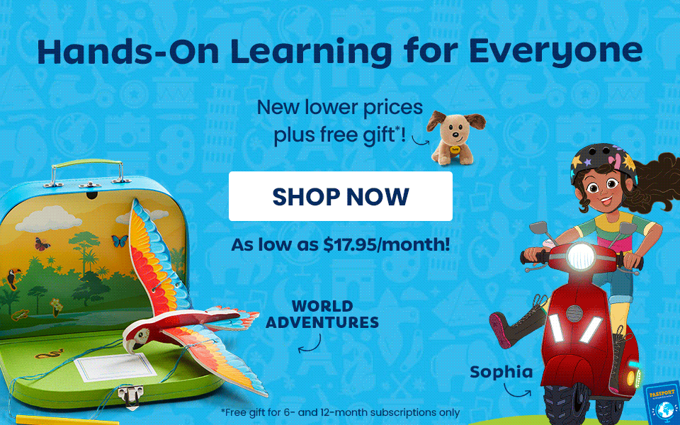 Hands-on learning for everyone. New lower prices plus free gift! Shop now. As low as $17.95/month! Free gift for 6 and 12 month subscriptions only
