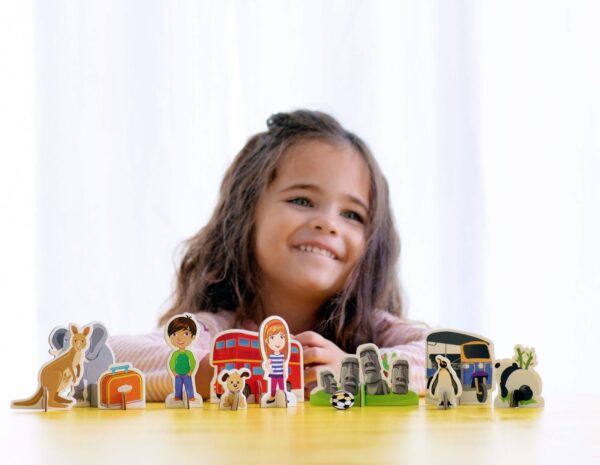 Child with Early Explorers kit