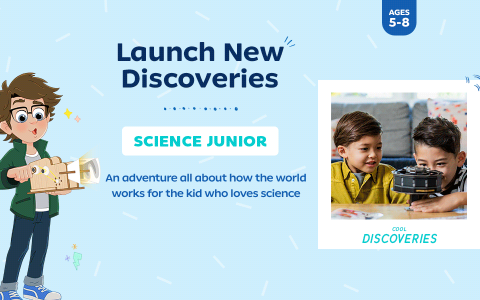 Launch New Discoveries SCIENCE JUNIOR An adventure all about how the world works for the kid who loves science