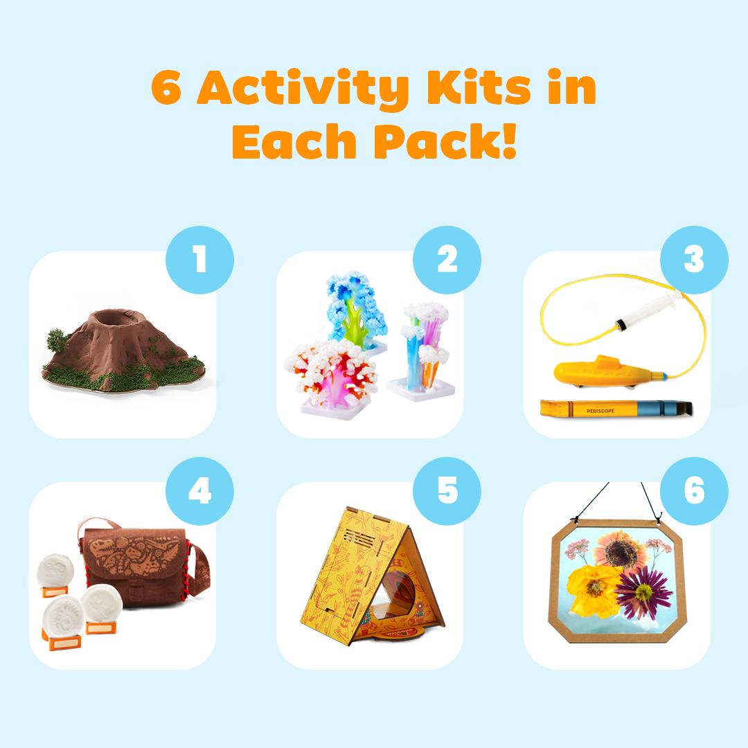 Explore the Outdoors. 6 Activity Kits in each pack!