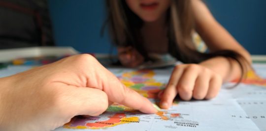 Pointing out map locations