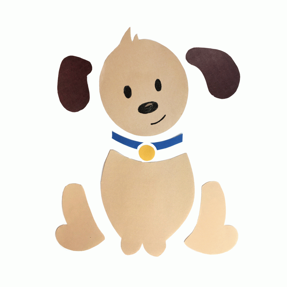 Toby Cut-Out Puzzle Printable