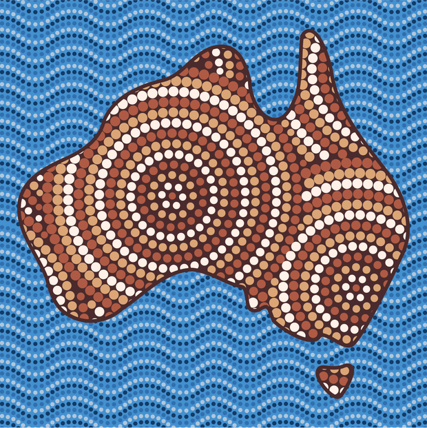 Australia dot art