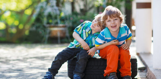 boys laughing kindness