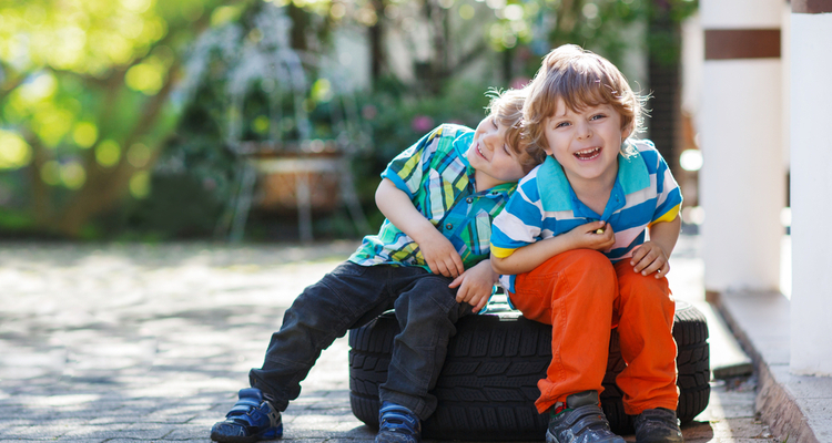 boys laughing kindness