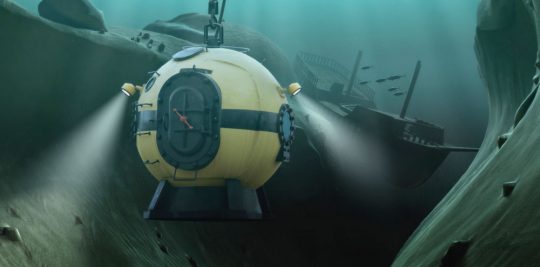 Diving Bell in Oceanic Abyss
